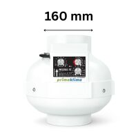 Prima Klima EC-TC 160 mm Fan, 0 - 1180 m³/h – EC Duct Exhaust Fan