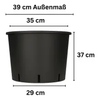 Round Planter Pot 30 Liters 35x37 cm – Large Grow...