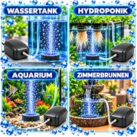 Grow Luftpumpe 90 L/h – Aquarienluftpumpe Grow