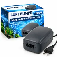 Grow Luftpumpe 180 L/h – Aquarienluftpumpe Grow