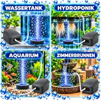 Grow Luftpumpe 180 L/h – Aquarienluftpumpe Grow