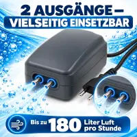 Grow Air Pump 180 L/h – Aquarium Air Pump Grow