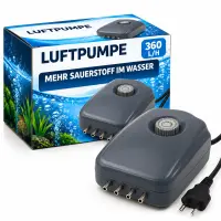 Grow Luftpumpe 360 L/h – Aquarienluftpumpe Grow