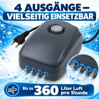 Grow Air Pump 360 L/h – Aquarium Air Pump Grow