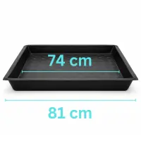Flexible Auffangwanne 100x100x12 cm – Pflanzschale...