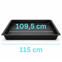 Flexible Auffangwanne 120x120x12 cm – Pflanzschale...