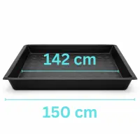 Flexible Auffangwanne 150x150x12 cm – Pflanzschale...