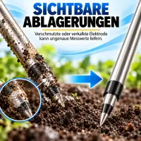 Aqua Master Ersatz EC-Elektrode E300 – Ersatz EC-Sonde für Bodenmessgerät
