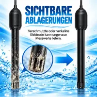 Aqua Master Ersatz EC-pH-Elektrode P700 – Ersatzelektrode für Kombimessgerät