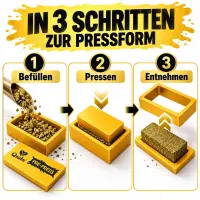 Qnubu Pressform 5x10 cm - Für Rosin Presse