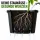 Round Flower Pot 40 Liters – Ø 42 cm x H 32 cm Durable & Sturdy, Black, Hard Plastic