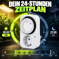 Mechanical Timer Switch with Timer Function – Grow Light Timer