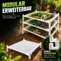 Trockennetz Rack Stapelbar 100x100 cm – Trocknungsgestell Pflanzen