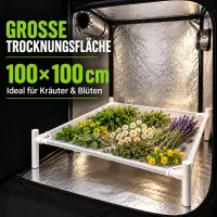 Trockennetz Rack Stapelbar 100x100 cm – Trocknungsgestell Pflanzen