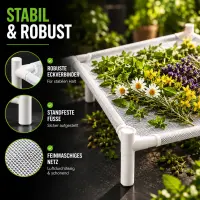 Trockennetz Rack Stapelbar 100x100 cm – Trocknungsgestell Pflanzen