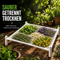 Trockennetz Rack Stapelbar 100x100 cm – Trocknungsgestell Pflanzen