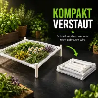Trockennetz Rack Stapelbar 100x100 cm – Trocknungsgestell Pflanzen