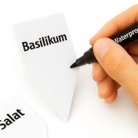 Pflanzenschilder Weiß 100 Stück – Steckschilder Pflanzenmarkierung