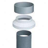 Reduzierstück 150 mm / 200 mm PVC Lüftung