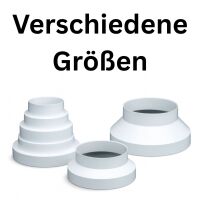 Reduzierstück 150 mm / 200 mm PVC Lüftung