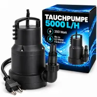 Tauchpumpe 5000 Liter/Stunde – Wasserpumpe für...