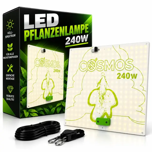 Cosmos 240 Watt LED Grow Light – Full Spectrum Plant Lamp