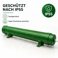 Solux Growbox Heizungs-Set 240 Watt 120 cm + Isoliermatte 120 × 120 cm – Pflanzenheizung