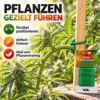 Pflanzendraht Grün 5 mm x 5 Meter – Pflanzen Biegedraht