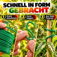 Pflanzendraht Grün 5 mm x 5 Meter – Pflanzen Biegedraht