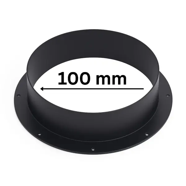 PVC Anschlussflansch Ø 100 mm für Lüftungssysteme Grow