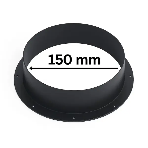 PVC Connection Flange Ø 150 mm for Ventilation Systems Grow