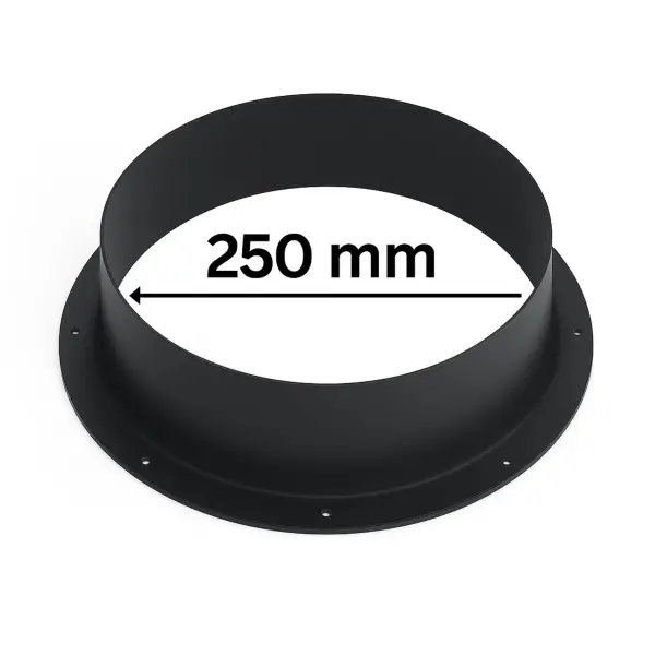 PVC Connection Flange Ø 250 mm for Ventilation Systems Grow