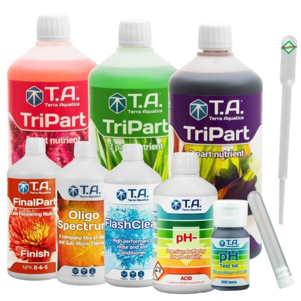 T.A. 8-Teiliges Dünger Set XL Tripak – Grow Nährstoff Kit