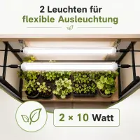 Solux 2x10 Watt 60 cm LED Grow Light – Plant Growth...