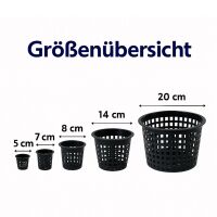Gitternetztopf 7 cm – Hydroponik Gittertopf