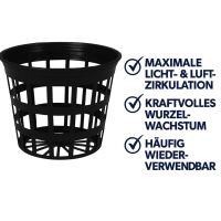 Gitternetztopf 7 cm – Hydroponik Gittertopf