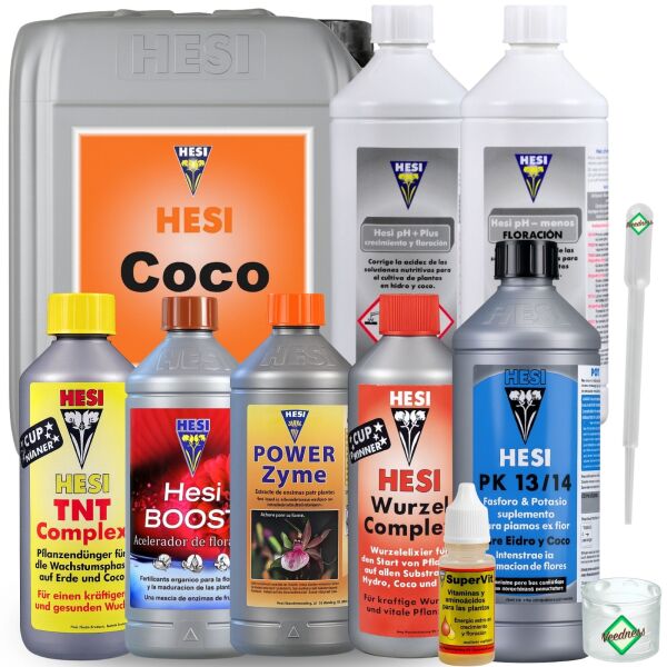 Hesi 9-Piece XL Coco Nutrient Set – Coconut Fertilizer Set