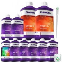 Plagron 10-Piece Coco Nutrient Set – Coco Substrate...