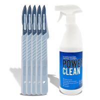 Skalpell Steril 5 Stück + Zerum 750 ml Cleaner