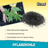 Bio2Grow Pflanzkohle 3 Liter – Bodenzusatz...