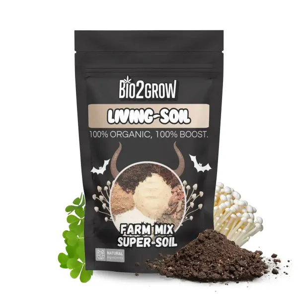 Bio2Grow Living Soil 40 Liter – Vorgedüngte Aktiv-Erde für biologischen Anbau