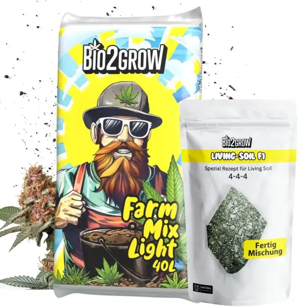 Bio2Grow Erde Living Soil Set – Biologisch aktives Pflanzsubstrat