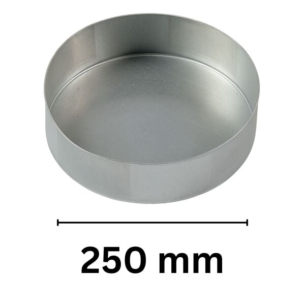 Deckel für Metall Rohr 250 mm
