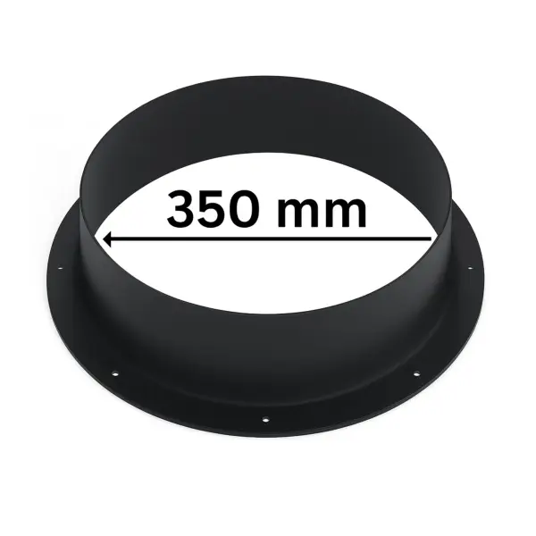 PVC Connection Flange Ø 350 mm for Ventilation Systems Grow