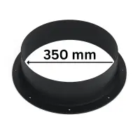 PVC Connection Flange Ø 350 mm for Ventilation...
