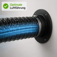 PVC Connection Flange Ø 350 mm for Ventilation Systems Grow