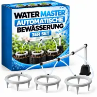 Water Master Drip Irrigation 3-Pack - Automatic Watering...