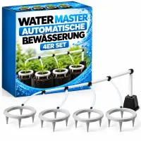 Water Master Drip Irrigation 4-Pack - Automatic Watering...