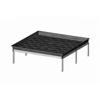 Grow Tisch 120x120x25 cm - Fließtisch Hydroponisch