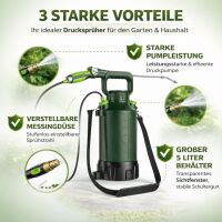 Elektrischer Drucksprüher 5 Liter - Sprühflasche Grow